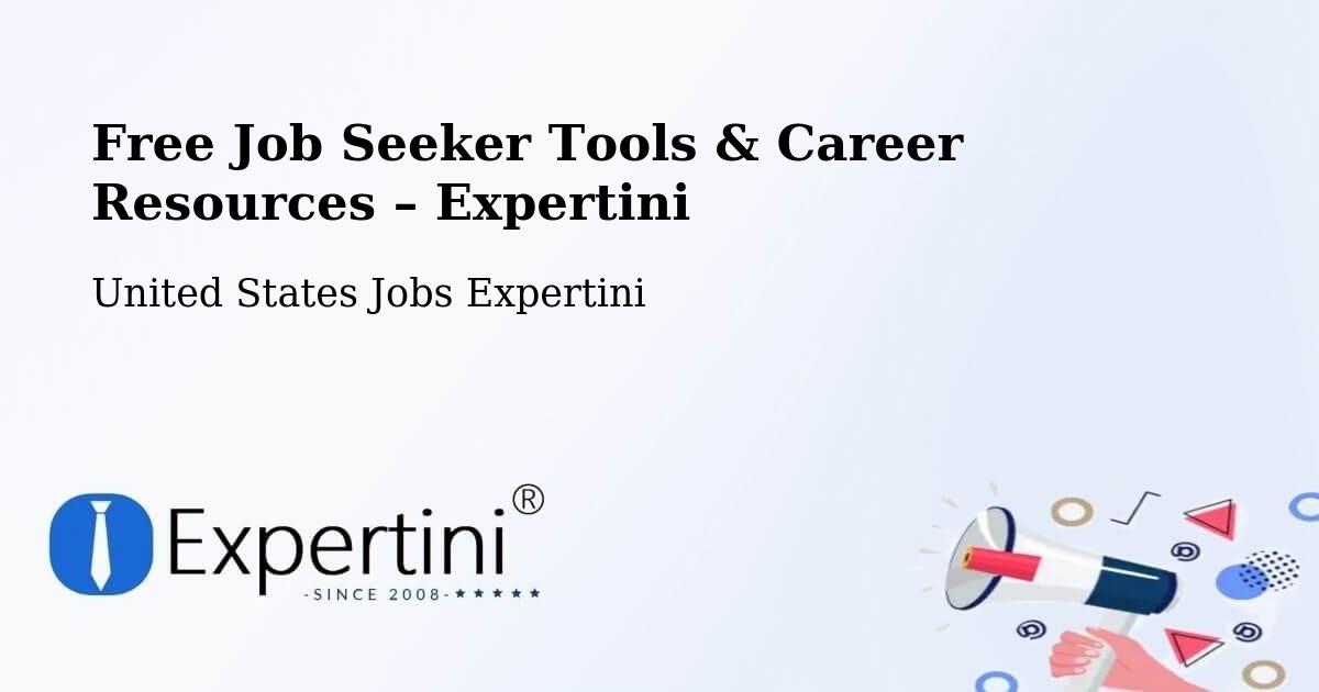 Free Job Seeker Tools & Career Resources – Paterson - Paterson, United States Jobs Expertini