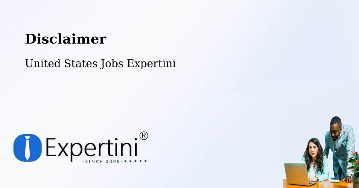 Disclaimer – Paterson - United States Jobs Expertini