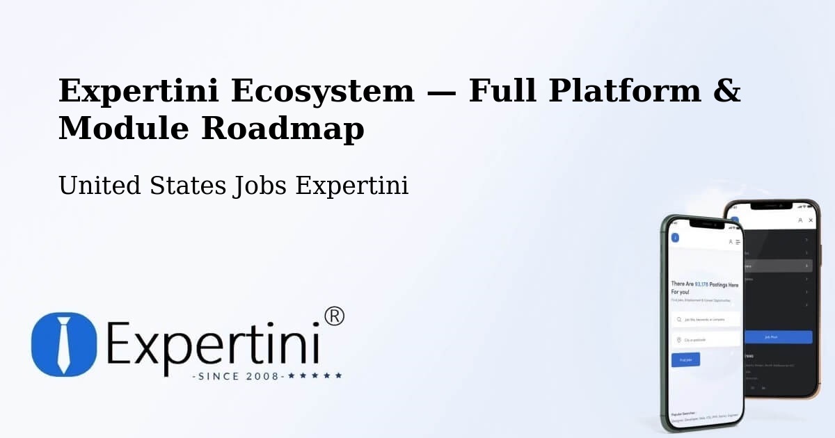 Expertini Ecosystem — Full Platform & Module Roadmap – Paterson
